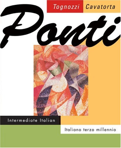 Ponti Intermediate Italian Italiano Terzo Millennio  2004 9780618052370 Front Cover