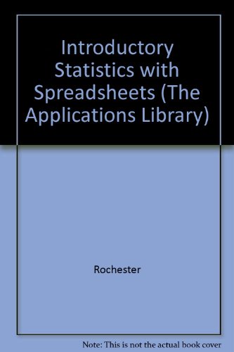 Introductory Statistics with Spreadsheets   1990 9780201506372 Front Cover
