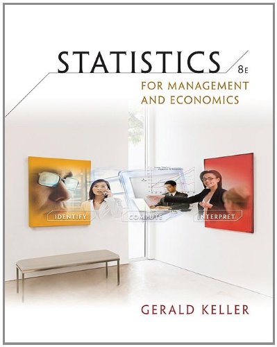 Statistics for Management and Economics  8th 2009 9780324653373 Front Cover