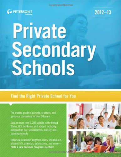 Private Secondary Schools 2012-13  33rd 9780768934373 Front Cover