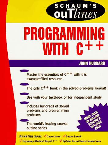 Programming with C++ Including Hundreds of Solved Problems  1996 9780070308374 Front Cover