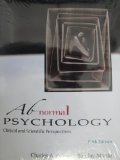 ABNORMAL PSYCHOLOGY            N/A 9781618826374 Front Cover