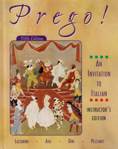 Prego! : An Invitation to Italian 5th 2000 9780072310375 Front Cover