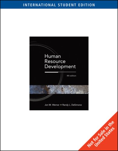 Human Resource Development  2005 9780324323375 Front Cover