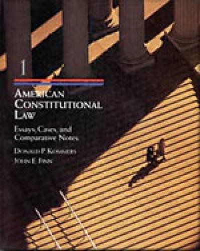 American Constitutional Law Cases, Essays, and Comparative Notes  1998 9780534539375 Front Cover