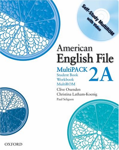 American English File: Level 2 Student and Workbook Multipack A  Student Manual, Study Guide, etc.  9780194774376 Front Cover