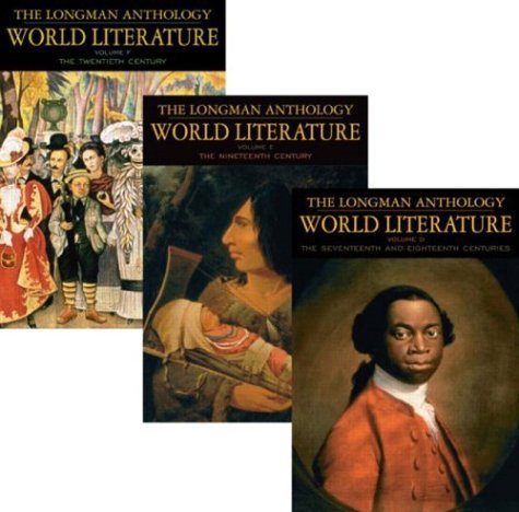 Longman Anthology of World Literature The 17th Century to Present Day  2004 9780321202376 Front Cover