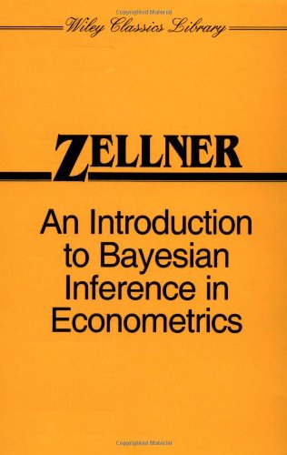 Introduction to Bayesian Inference in Econometrics   1996 9780471169376 Front Cover