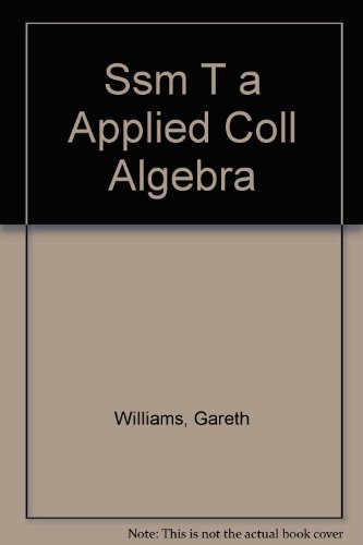 Applied College Algebra : Student Resource Manual  2000 9780030260377 Front Cover