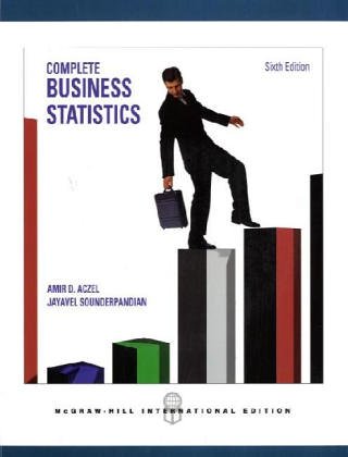 Complete Business Statistics N/A 9780071131377 Front Cover