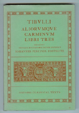 Carminum Libri Tres  2nd (Revised) 9780198146377 Front Cover