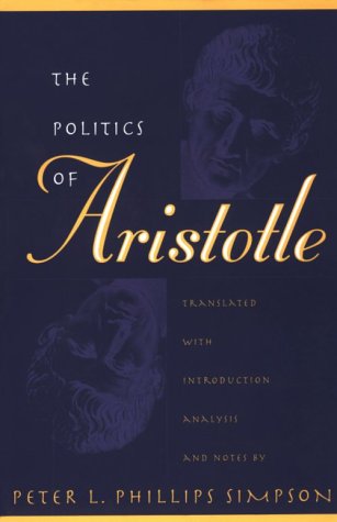 Politics of Aristotle   1997 9780807846377 Front Cover