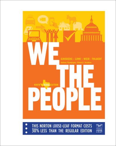We the People An Introduction to American Politics 9th 9780393124378 Front Cover