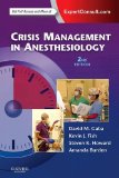 Crisis Management in Anesthesiology  2nd 9780443065378 Front Cover