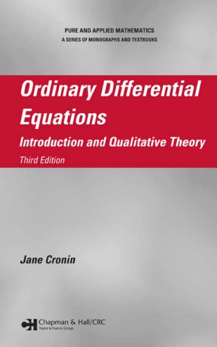 Ordinary Differential Equations Introduction and Qualitative Theory 3rd 2007 (Revised) 9780824723378 Front Cover