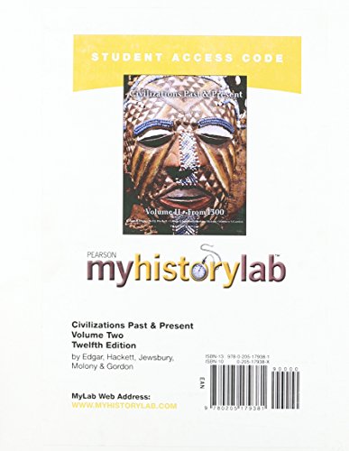 Civilizations Past and Present  12th 2008 9780205179381 Front Cover