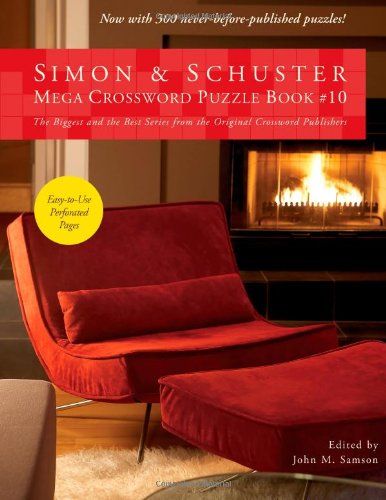 Simon and Schuster Mega Crossword Puzzle Book #10  N/A 9781451627381 Front Cover