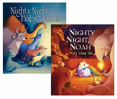 Molly Schaar Idle Flip over Book: Nighty, Night, Noah and Nighty, Night, Baby Jesus  N/A 9781426756382 Front Cover