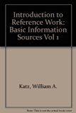 Introduction to Reference Work Basic Information Sources 6th 1992 9780070336384 Front Cover