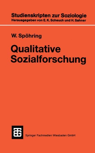 Qualitative Sozialforschung  2nd 1989 9783531137384 Front Cover