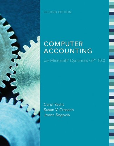 MP Computer Accounting with Microsoft Dynamics GP 10. 0  2nd 2009 9780077299385 Front Cover
