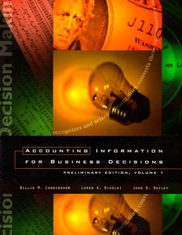 Account Information for Business Decisions  1st 1999 9780030224386 Front Cover