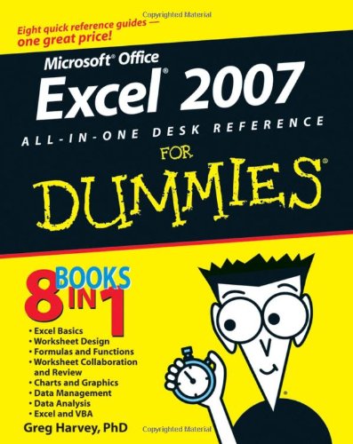 Excel 2007 All-In-One Desk Reference for Dummies   2007 9780470037386 Front Cover