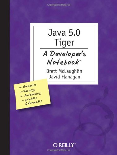 Java 5. 0 Tiger: a Developer's Notebook   2004 9780596007386 Front Cover