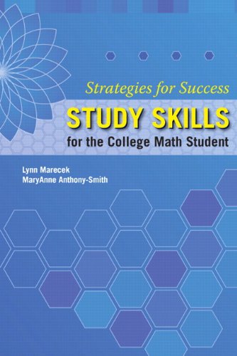 Strategies for Success Study Skills for the College Math Student  2012 9780321796387 Front Cover