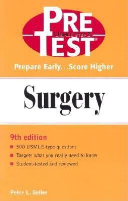 Surgery: PreTest Self-Assessment and Review  9th 2001 9780071376389 Front Cover