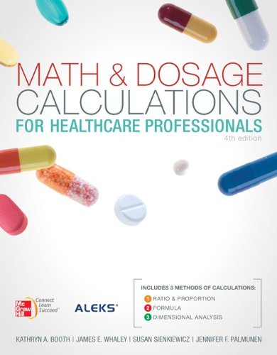 Math and Dosage Calculations for Health Care Professionals with Student CD  4th 2012 9780077460389 Front Cover