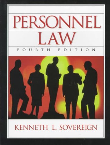 Personnel Law  4th 1999 (Revised) 9780130200389 Front Cover