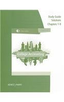 Study Guide Solutions, Chapters 1-9 for Heintz/Parry's College Accounting, 21st  21st 2014 9781285059389 Front Cover