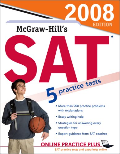 McGraw-Hill's SAT 5 Practice Tests 3rd 2007 9780071493390 Front Cover