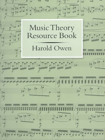 Music Theory Resource Book   2000 9780195115390 Front Cover