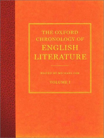 Chronology of English Literature  2002 9780198606390 Front Cover