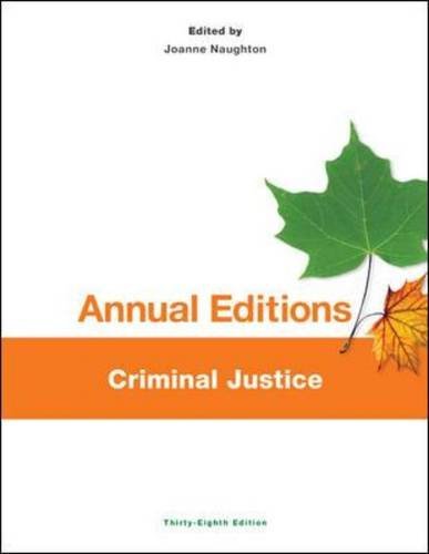 Annual Editions: Criminal Justice  2014 9781259171390 Front Cover