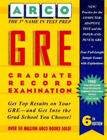 Preparation for the GRE : Graduate Record Examination 6th 9780028603391 Front Cover