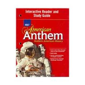 American Anthem Modern American History Interactive Reader  2007 9780030778391 Front Cover