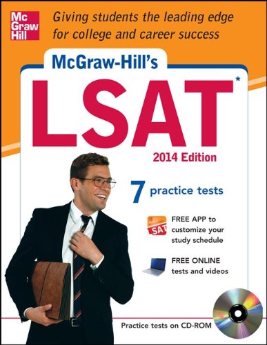 McGraw-Hill's LSAT with CD-ROM, 2014 Edition  8th 2013 9780071821391 Front Cover