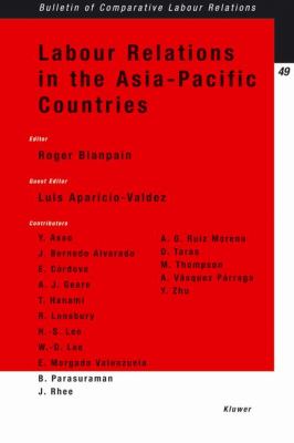 Labour Relations in the Asia-Pacific Countries  N/A 9789041122391 Front Cover