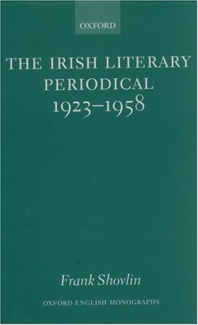 Irish Literary Periodical 1923-1958   2004 9780199267392 Front Cover