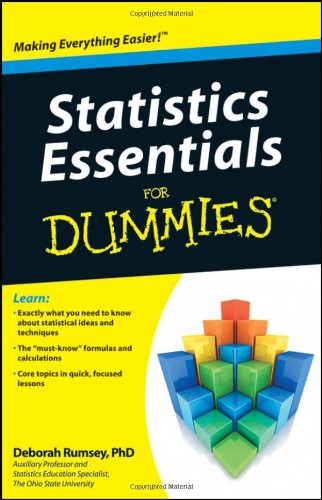 Statistics Essentials for Dummies   2010 9780470618394 Front Cover
