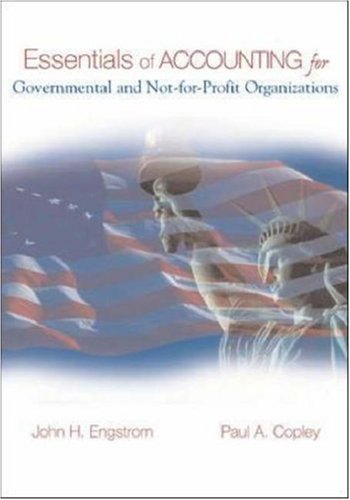 Essentials of Accounting for Governmental and Not-for-profit Organizations N/A 9780071232395 Front Cover