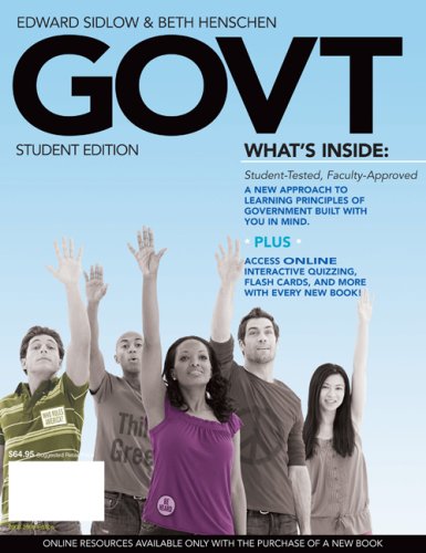 GOVT 2010   2010 (Student Manual, Study Guide, etc.) 9780495573395 Front Cover