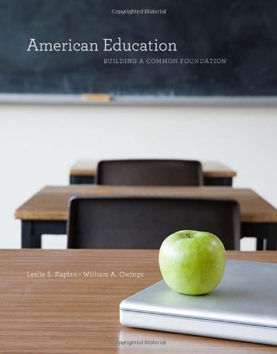 American Education Building a Common Foundation  2011 9780495599395 Front Cover