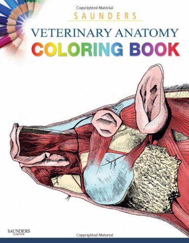 Saunders Veterinary Anatomy Coloring Book   2011 9781437714395 Front Cover