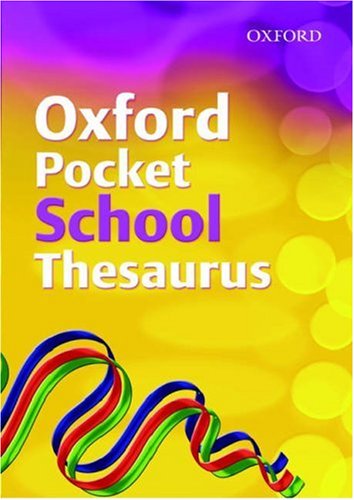 Oxford Pocket School Thesaurus N/A 9780199115396 Front Cover