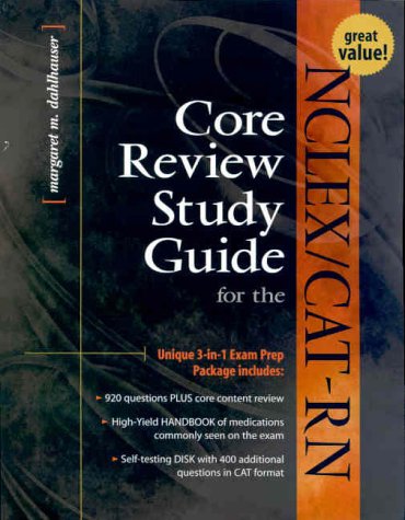 NCLEX/CAT-RN Core Review  2nd 2000 (Student Manual, Study Guide, etc.) 9780071353397 Front Cover