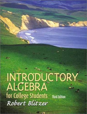 Introductory Algebra for College Students  3rd 2002 9780130328397 Front Cover